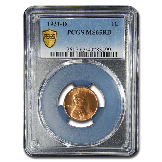 1931-D Lincoln Cent MS-65 PCGS (Red) 1931-D Lincoln Cent MS-65 PCGS (Red)